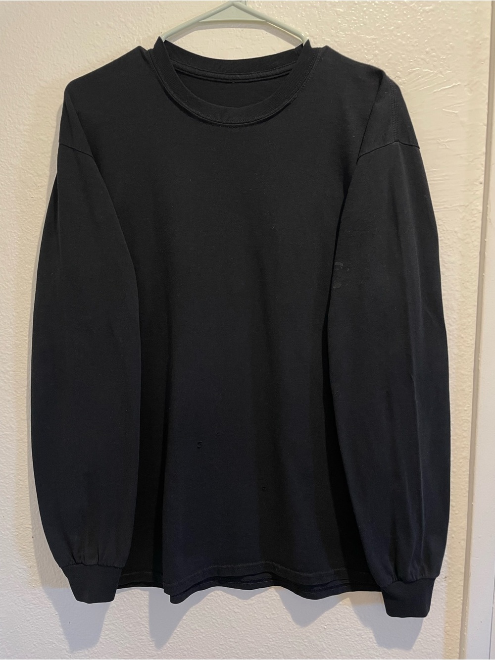 Top Notch Collision Graphic Long Sleeve Shirt Black Skater Workwear Men's M